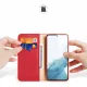 Dux Ducis Hivo case for Samsung Galaxy S23 flip cover wallet stand RFID blocking red