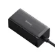 Baseus fast charger GaN5 Pro HUB HDMI 2 x USB-C / USB-A / HDMI 4K 30Hz 1.5m black + USB-C cable - USB-C 100W 40Gb/s (USB4) 1m (CCGP110201)