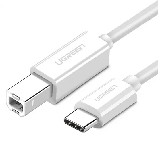 Ugreen printer cable USB-C - USB-B 480Mb/s 1m white (US241)