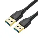 Ugreen cable USB-A - USB-A USB3.0 5Gb/s 0.5m black (US128)