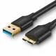 Ugreen cable USB-A 3.0 - Micro USB-B SuperSpeed 5Gb/s 1m black (US130)
