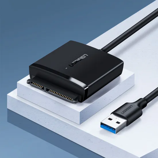 Ugreen USB3.0 Adapter für 2,5' / 3,5' SATA Festplatte schwarz (CM257)