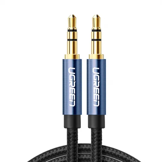Ugreen AUX-Audiokabel gerade Miniklinke 3,5 mm 1,5 m blau (AV112)