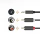 Ugreen cable audio cable 3.5 mm mini jack (male) - 2RCA (male) 1.5 m (AV102)