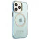 Guess GUHMP13XHTCMB iPhone 13 Pro Max 6.7&quot; blue/blue hard case Gold Outline Translucent MagSafe