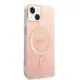 Set Guess GUBPP14SH4EACSP Case+ Charger iPhone 14 6.1" pink/pink hard case 4G Print MagSafe