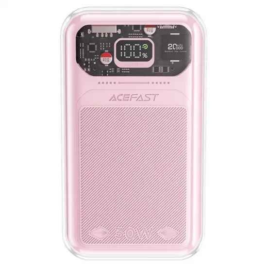 Acefast powerbank 20000mAh Sparkling Series fast charging 30W pink (M2)