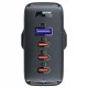 Fast charger GaN UK 100W Power Delivery 3x USB C 1x USB - black