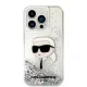 Karl Lagerfeld KLHCP14LLNKHCH iPhone 14 Pro 6.1&quot; silver/silver hardcase Glitter Karl Head