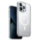 Uniq Combat case iPhone 14 Pro Max 6.7" Magclick Charging transparent/dove satin clear