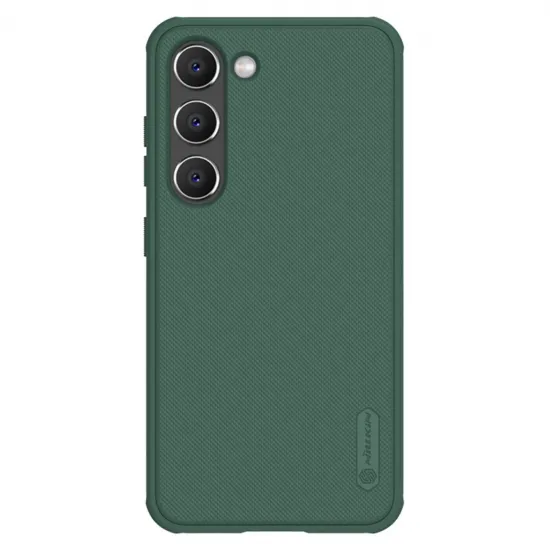 Nillkin Super Frosted Shield Pro case for Samsung Galaxy S23+ armored cover + phone stand green