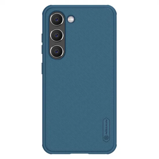 Nillkin Super Frosted Shield Pro case for Samsung Galaxy S23+ armored case + phone stand blue