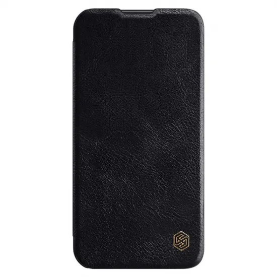 Nillkin Qin Leather Pro Case Case for Samsung Galaxy S23+ Cover with Flip Camera Protector Black