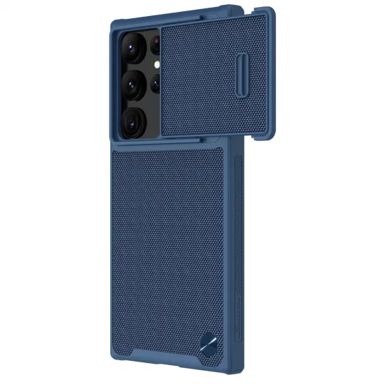 Nillkin Textured S Case for Samsung Galaxy S23 Ultra armored cover with camera cover blue