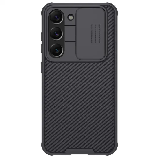 Nillkin CamShield Pro Case für Samsung Galaxy S23, Cover mit Kameraabdeckung, schwarz