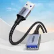 Ugreen extension cable adapter USB (male) - USB (female) 3.0 5Gb/s 1m gray (US115)