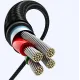 Ugreen 90° abgewinkeltes Kabel USB C - USB 2.0 480Mbps 3A 3m schwarz (US176)