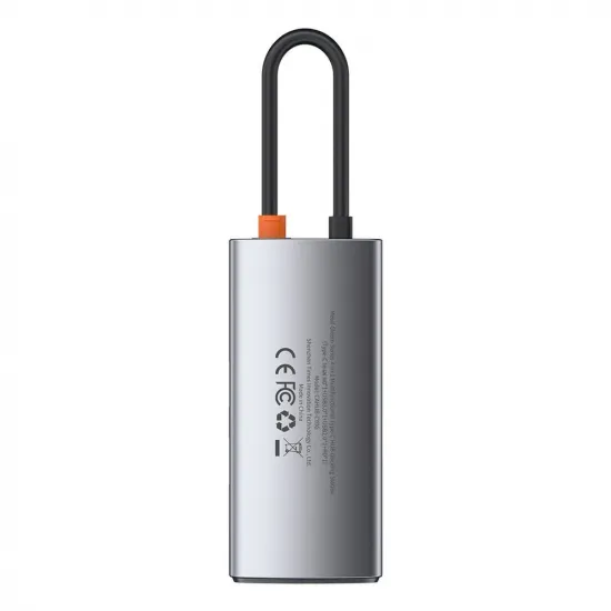 [RETURNED ITEM] Baseus Metal Gleam 4in1 multifunctional HUB USB Type C - USB Type C Power Delivery 100 W / HDMI 4K 30 Hz / 1x USB 3.2 Gen 1 / 1x USB 2.0 (CAHUB-CY0G)
