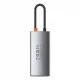 [RETURNED ITEM] Baseus Metal Gleam 4in1 multifunctional HUB USB Type C - USB Type C Power Delivery 100 W / HDMI 4K 30 Hz / 1x USB 3.2 Gen 1 / 1x USB 2.0 (CAHUB-CY0G)