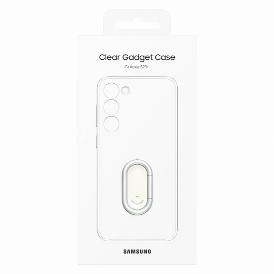 Samsung Clear Gadget Case for Samsung Galaxy S23+ cover ring holder stand transparent (EF-XS916CTEGWW)