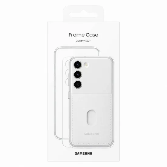 Samsung Frame Cover for Samsung Galaxy S23+ case with interchangeable backs white (EF-MS916CWEGWW)
