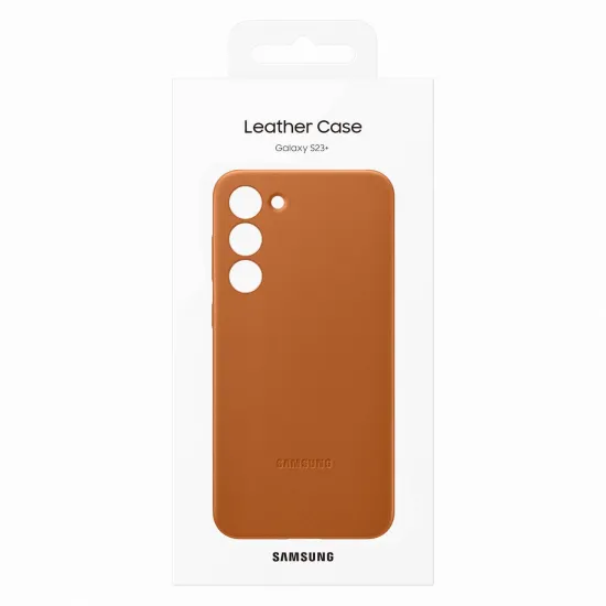Samsung Leather Cover case for Samsung Galaxy S23+ genuine camel leather case (EF-VS916LAEGWW)