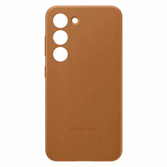 Samsung Leather Cover case for Samsung Galaxy S23 genuine camel leather case (EF-VS911LAEGWW)