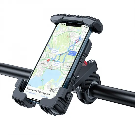 Acefast mechanical phone holder for bike motorcycle scooter black (D15)