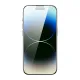 Baseus Full Screen Tempered Glass for iPhone 14 Pro Max with Anti Blue Light Filter and 0.3mm Speaker Cover + Mounting Frame