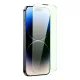 Baseus Full Screen Tempered Glass for iPhone 14 Pro Max with Anti Blue Light Filter and 0.3mm Speaker Cover + Mounting Frame