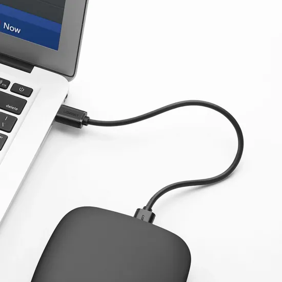 Ugreen USB-Kabel - USB 2.0 480Mbps 1,5m schwarz (US102)