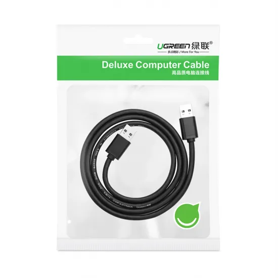 Ugreen cable USB 2.0 cable (male) - USB 2.0 (male) 1.5 m black (US128 10310)