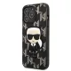 Karl Lagerfeld KLHCP13XPMNIKBK iPhone 13 Pro Max 6.7&quot; Hardcase schwarz/schwarz Monogram Ikonik Patch