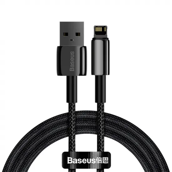[AFTER RETURN] Baseus Tungsten USB - Lightning cable 2.4 A 1 m black (CALWJ-01)