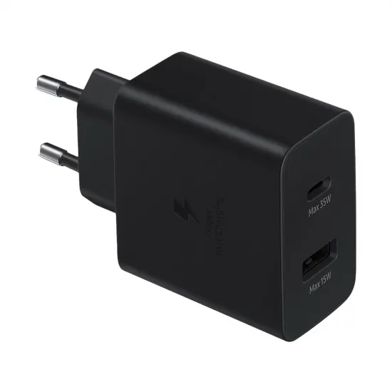 Samsung USB-C / USB-A wall charger 35W black (EP-TA220NBEGEU)