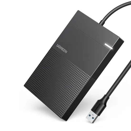 [RETURNED ITEM] Ugreen hard disk enclosure 2.5 ' USB 3.2 Gen 1 5Gbps bay for HDD SSD with USB cable black (30719 CM471)