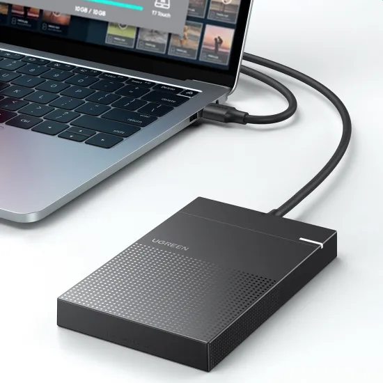 [RETURNED ITEM] Ugreen hard disk enclosure 2.5 ' USB 3.2 Gen 1 5Gbps bay for HDD SSD with USB cable black (30719 CM471)