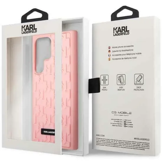 Karl Lagerfeld KLHCS23LRUPKLPP S23 Ultra S918 hardcase pink/pink 3D Monogram