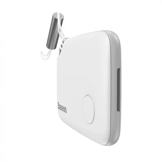 Baseus T2 mini keychain wireless locator for keys and other items white (ZLFDQT2-02)