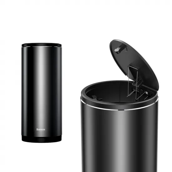 Baseus car mini waste bin with lid black (CRLJT-01)