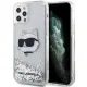 Karl Lagerfeld KLHCP12MLNHCCS iPhone 12/ 12 Pro 6.1&quot; silver/silver hardcase Glitter Choupette Head