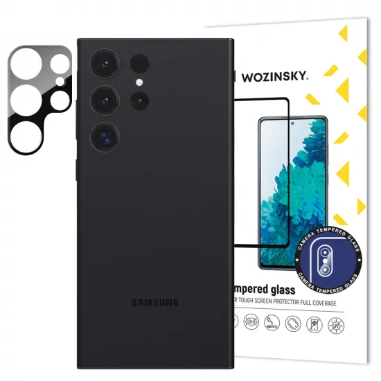 Wozinsky Full Camera Glass Samsung Galaxy S23 Ultra gehärtetes Glas für 9H-Kamera