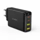 Choetech charger GaN 140W 4 ports (2x USB C, 2x USB) black (PD6005)