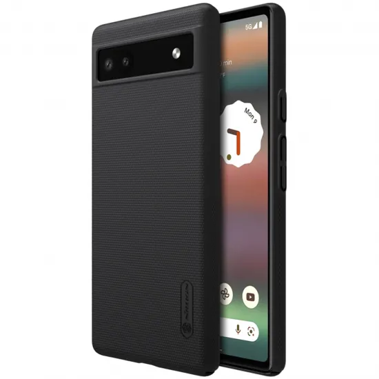 Nillkin Super Frosted Shield case for Google Pixel 6a cover + phone stand black