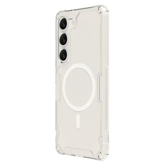 Nillkin Nature Pro Magnetic Case case for Samsung Galaxy S23+ with MagSafe armored cover white