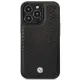 Case BMW BMHMP14L22RFGK iPhone 14 Pro 6.1&quot; black/black Leather Diamond Pattern MagSafe