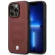 Case BMW BMHMP14X22RPSR iPhone 14 Pro Max 6.7&quot; Burgundy/burgundy Leather Seats Pattern MagSafe