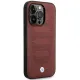 Case BMW BMHMP14X22RPSR iPhone 14 Pro Max 6.7&quot; Burgundy/burgundy Leather Seats Pattern MagSafe