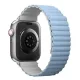 Uniq Band Revix Apple Watch Serie 4/5/6/7/8/SE/SE2/Ultra 42/44/45/49mm. Wendemagnet weiß-blau/weiß-blau