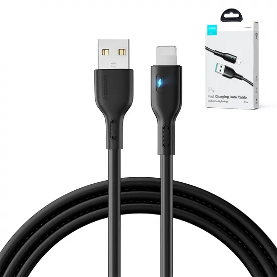 USB - Lightning 2.4A 2m cable Joyroom S-UL012A13 - black